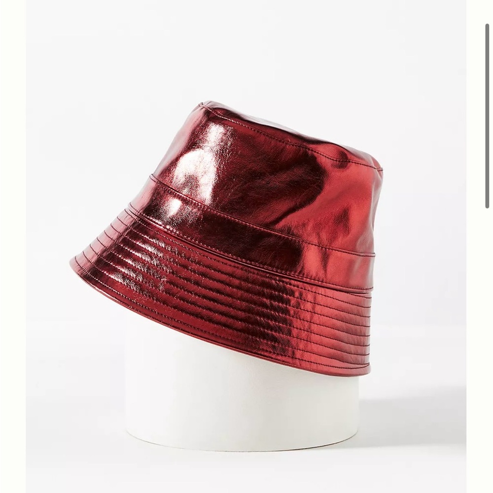 Anthropologie NWT Wyeth Faux Leather Bucket Hat